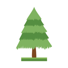 Cute cartoon vector illustration of a tree