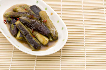 茄子甘辛醤油炒め