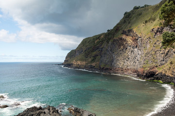 Fototapeta na wymiar Beautiful landscpae in Sao Miguel, Azores, Portugal