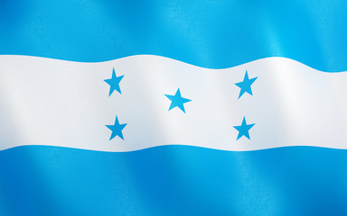 3D Flag of Honduras.