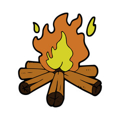 Firewood cartoon illustration isolated on white background for children color book