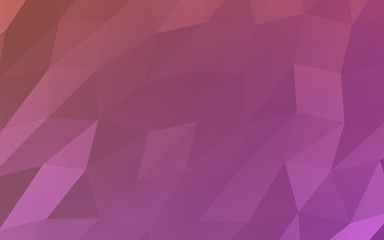 Abstract triangle geometrical pink background. Geometric origami style with gradient. 3D illustration