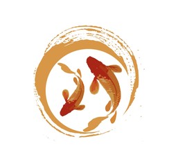 koi fish illustration 