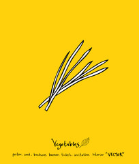 농산물 일러스트 / 손으로 그린 과일과 채소 그림