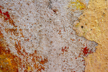 Grunge and golden wall texture background. Decorative wall paint.Can be use for wallpaper or background texture.