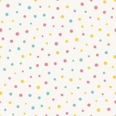 Seamless dot pattern with light background. Vector repeating texture.
