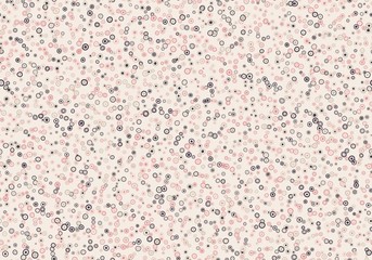 Seamless circles pattern with beige background. Vector repeating texture.