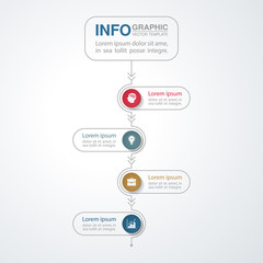 Vector infographic template for diagram, graph, presentation, chart, business concept with 4 options.