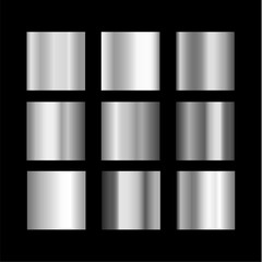 Trendy UI metal gradients collection