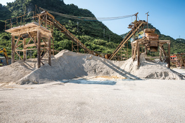 a remote construction site