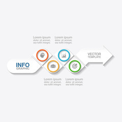 Vector infographic template for diagram, graph, presentation, chart, business concept with 4 options.