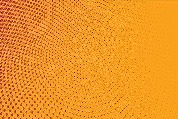 Red Halftone Circle Background