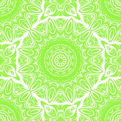 Seamless Floral pattern. Art-deco Geometric background. Modern graphic design. Vector illustration. For print, fashion