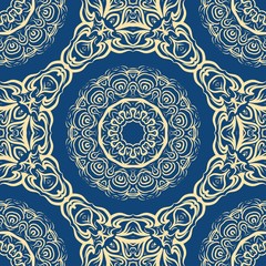 colored floral geometric vector pattern. Vector illustration. ideal for creative and decorative projects