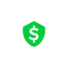 Obraz premium shield and money symbol