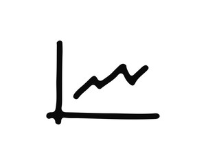 statistic hand drawn icon , designed for web and app