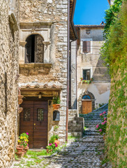 Fototapeta na wymiar Labro, small and picturesque village in the Province of Rieti, Lazio, central Italy.