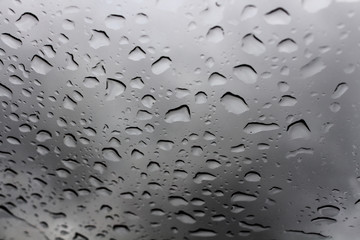Rain Drops on Window Glas