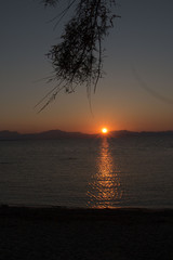 Fototapeta na wymiar Sunset at Colònia de Sant Pere