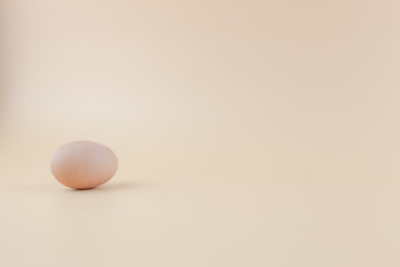 Egg On A yellow Background