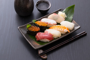 お寿司と日本酒