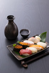 お寿司と日本酒