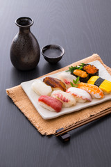 お寿司と日本酒