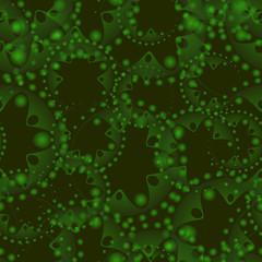 Vector abstract swamp seamless pattern of gears.