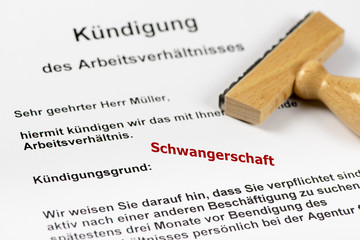 Kündigung wegen Schwangerschaft