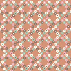 Seamless floral pattern. Background texture. Decorative floral ornament. Textile rapport.