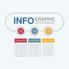Vector infographic template for diagram, graph, presentation, chart, business concept with 3 options.