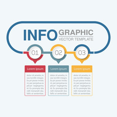 Vector infographic template for diagram, graph, presentation, chart, business concept with 3 options.