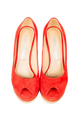 Red womens shoes