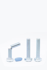  set of screw like abstract concept of male  impotence