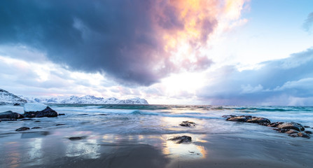 Fototapeta na wymiar Lofoten islands landscape