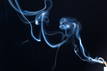 Fototapeta premium Movement of white smoke