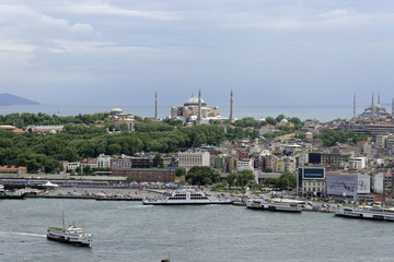 Fototapeta na wymiar Ausblick vom Galataturm , Istanbul, europäischer Teil, Türkei, Asien