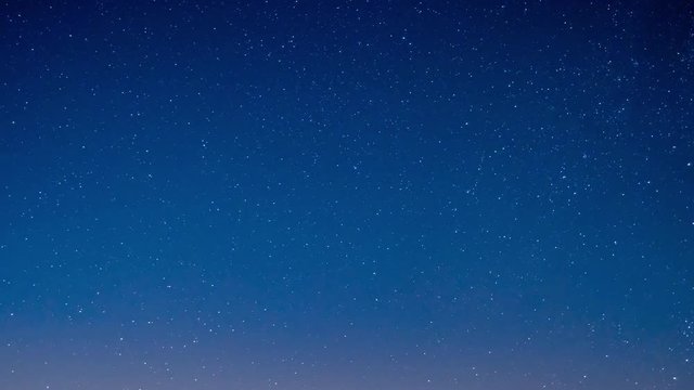 Starry night sky time lapse