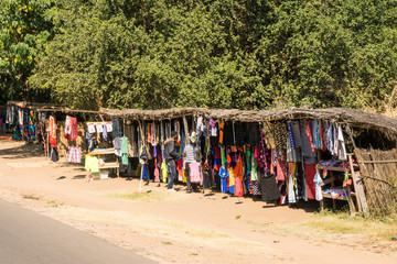 Fototapeta na wymiar Zambia shopping