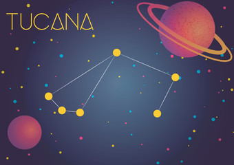 Obraz na płótnie Canvas The constellation Tucana