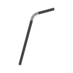 Drinking straw icon logo