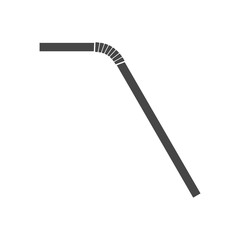 Drinking straw icon logo