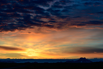 Obraz premium sunset on Iceland