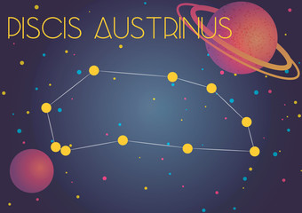 The constellation Piscis Austrinus
