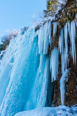 Waterfall icicles