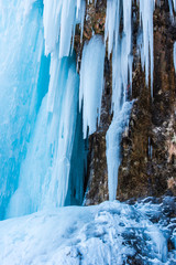 waterfall in winter