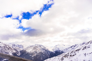 Obraz premium winter mountain landscape