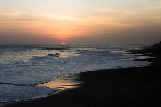 Sunset on Kuta beach