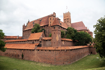 Fototapeta na wymiar Malbork, medieval teutonic castle in Poland