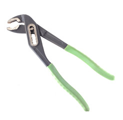 Car tongs on white background, isolate, forceps